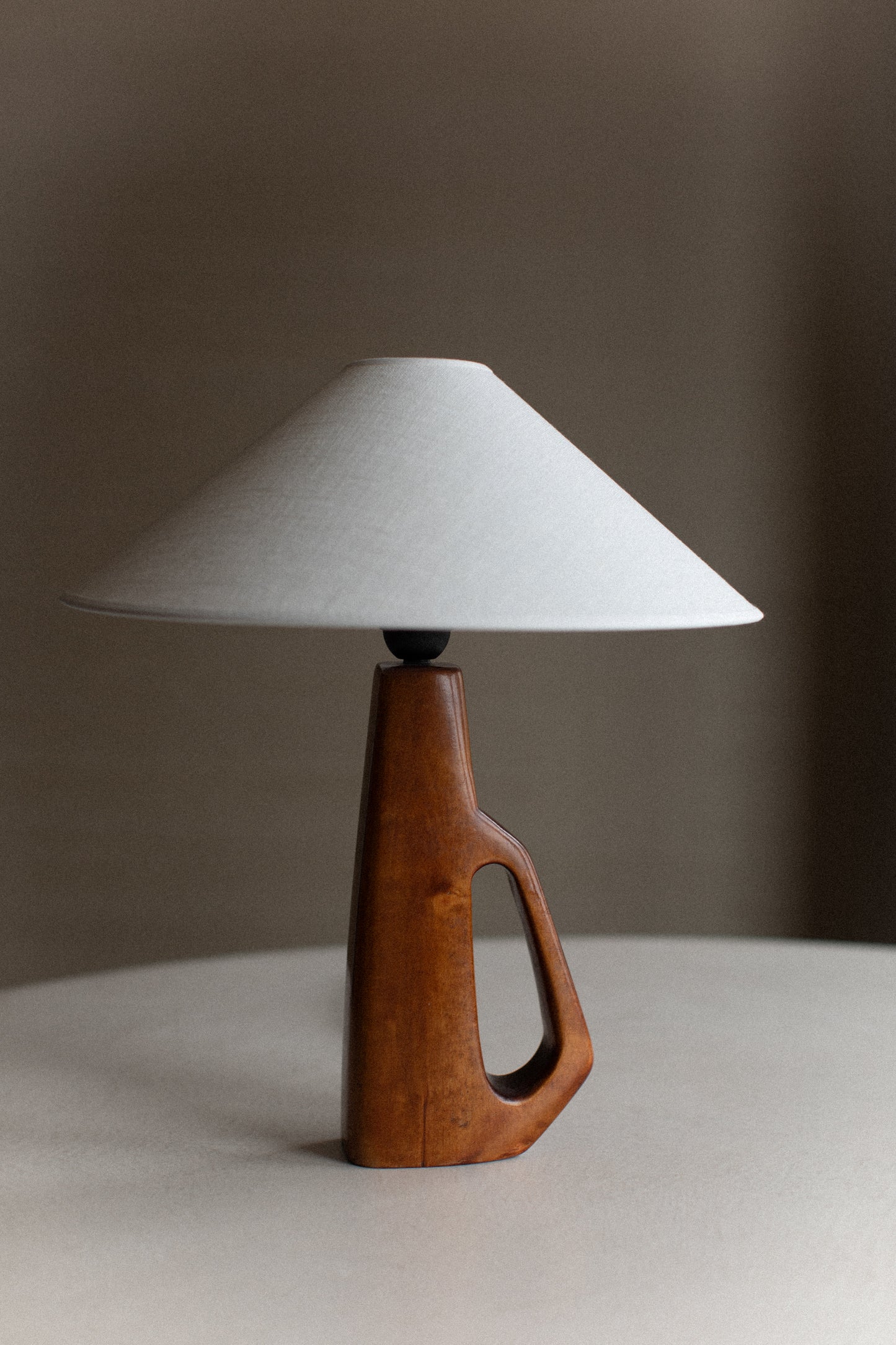 1960's Wooden Lamp