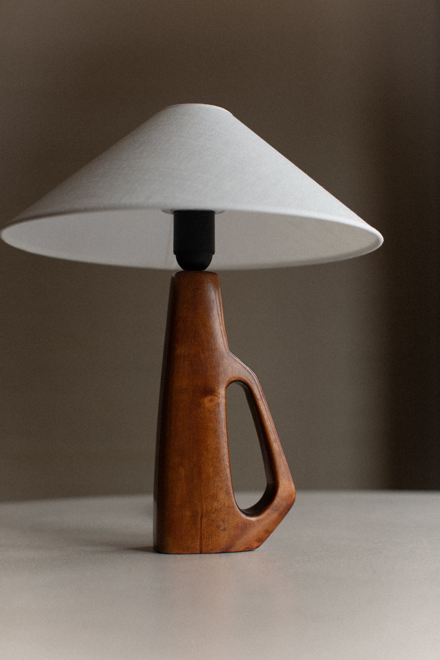 1960's Wooden Lamp