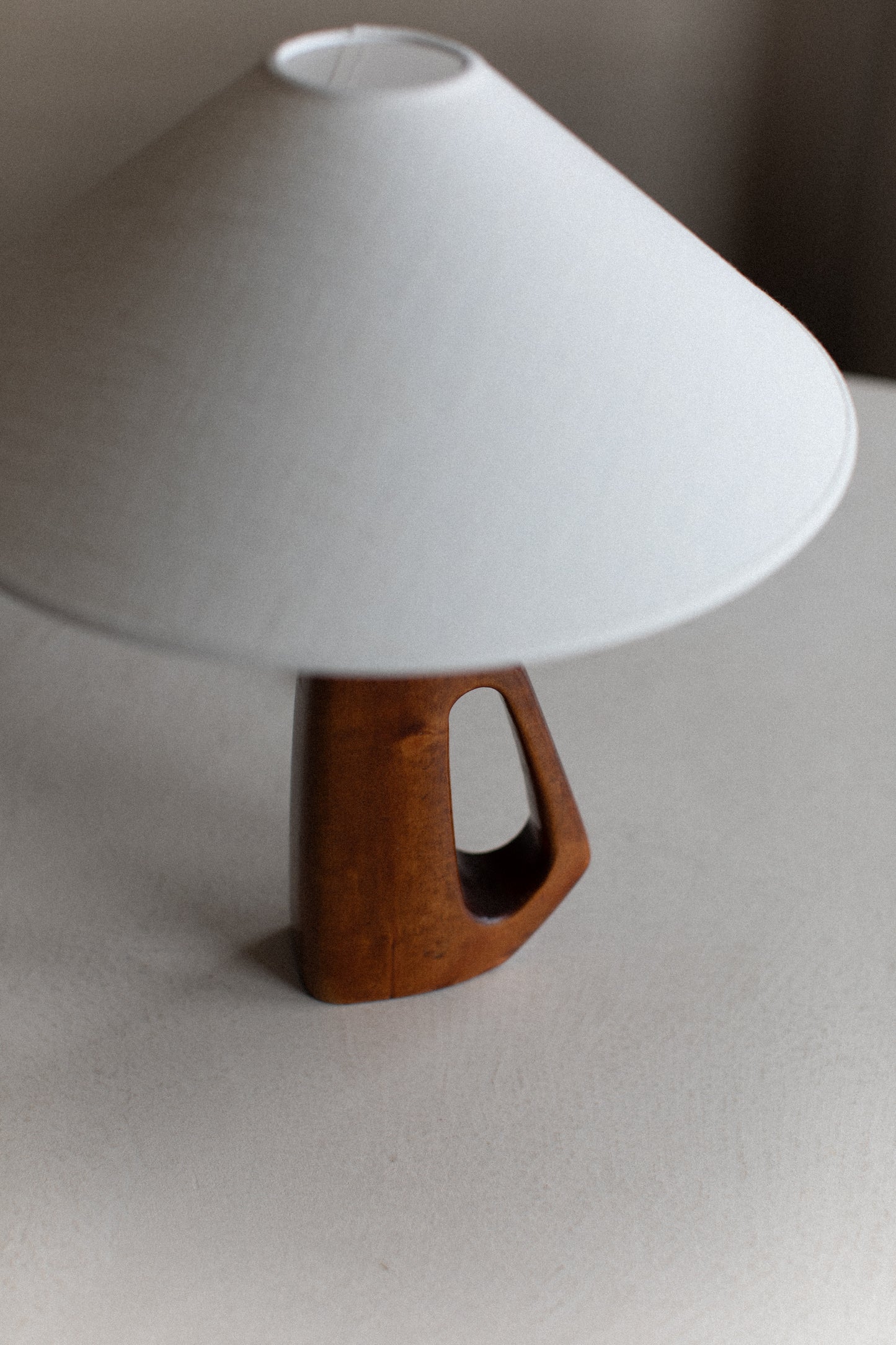 1960's Wooden Lamp