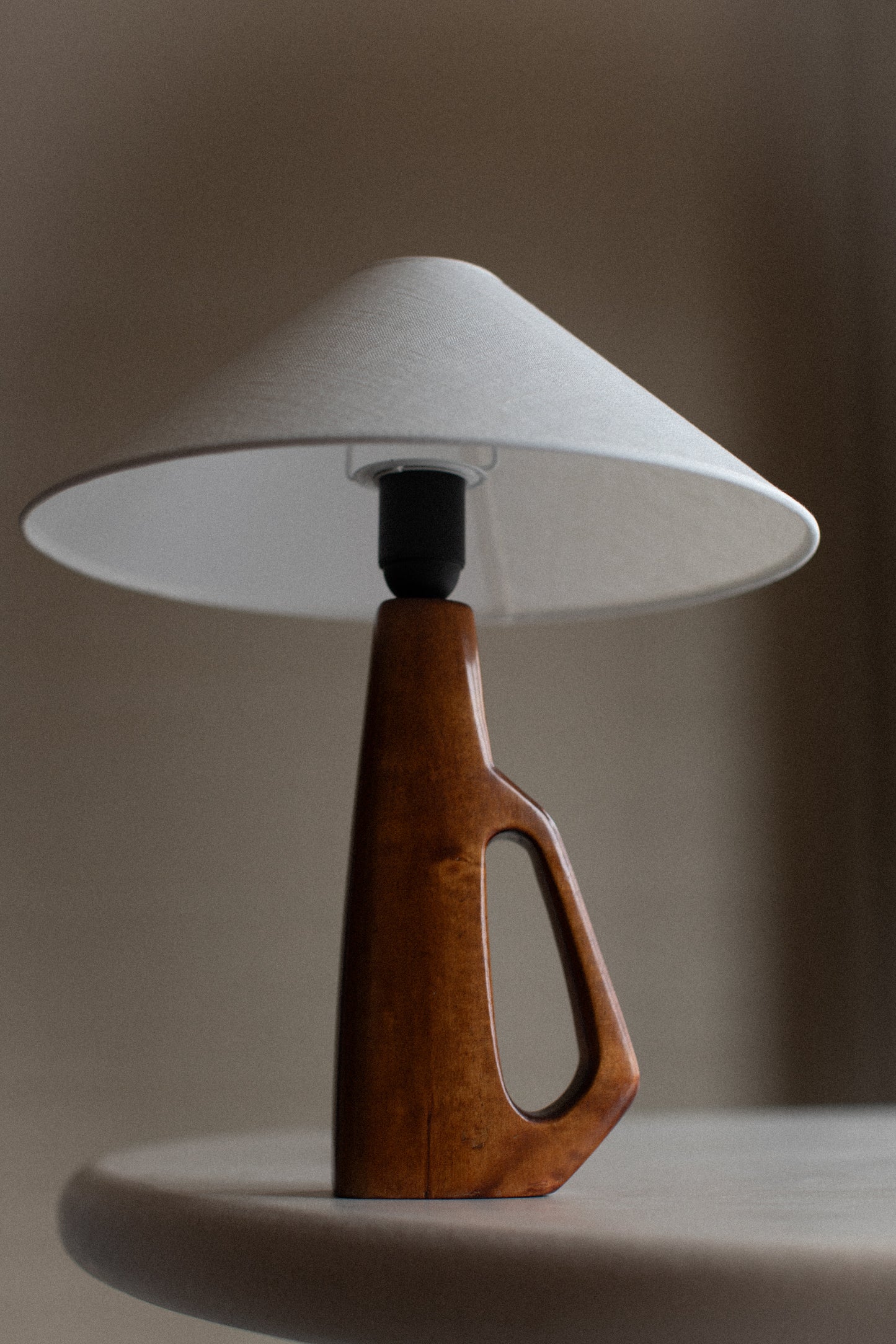 1960's Wooden Lamp