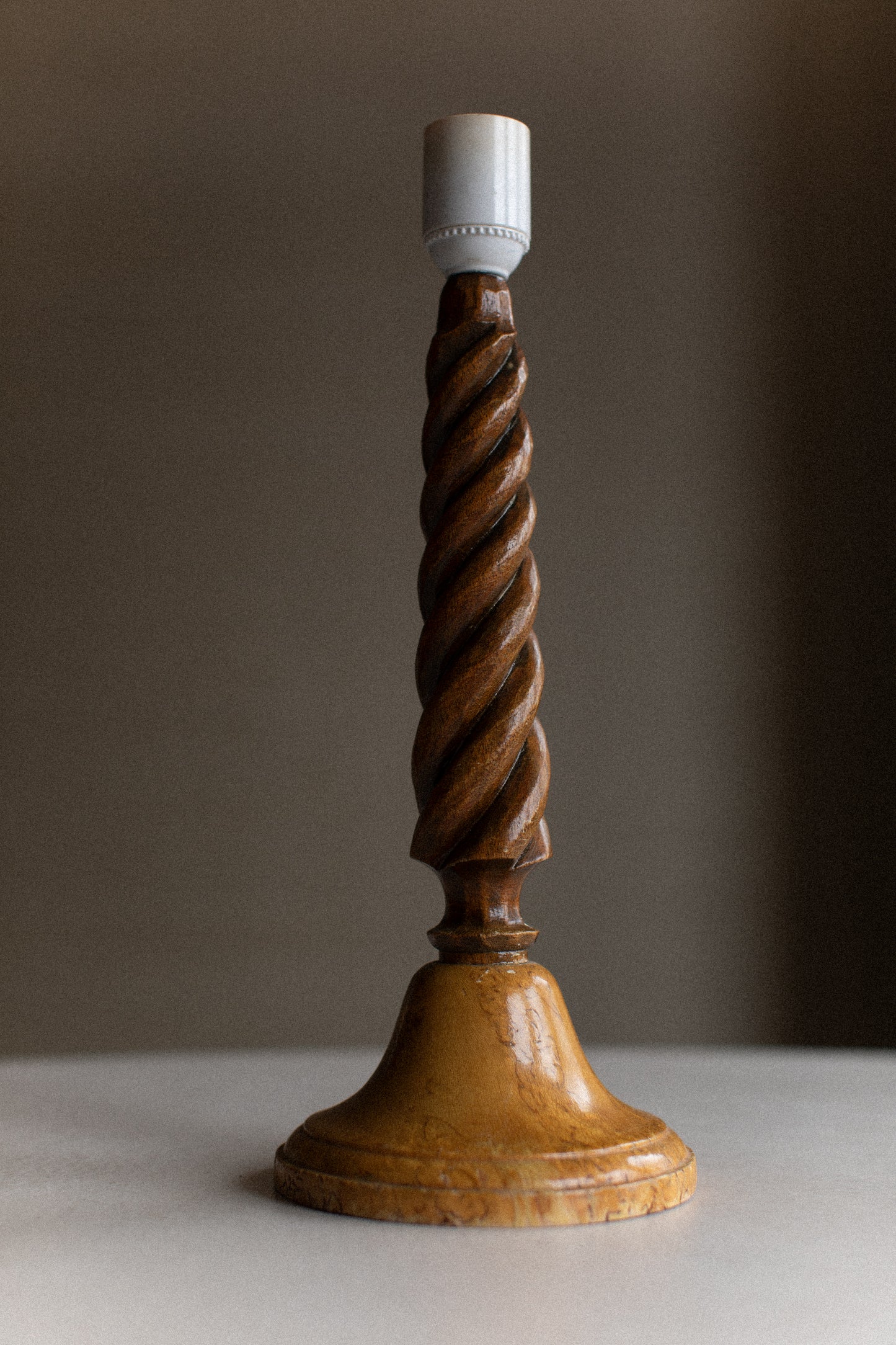 Twisted Wooden Lamp