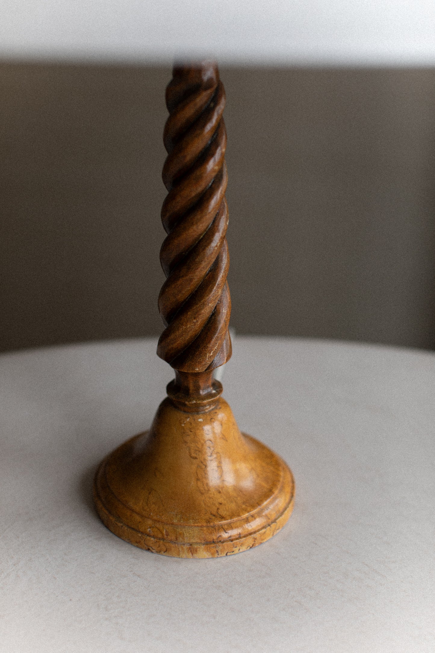 Twisted Wooden Lamp