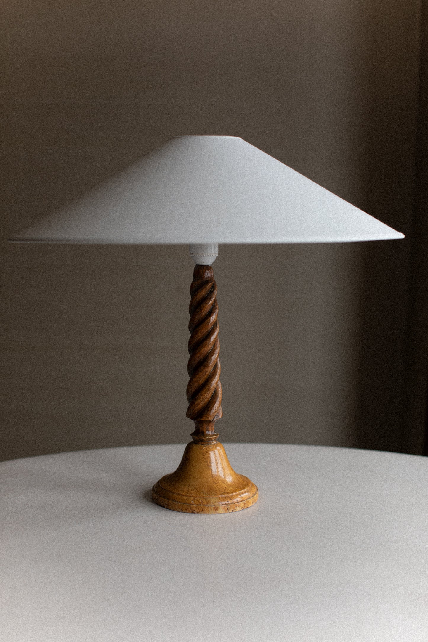 Twisted Wooden Lamp