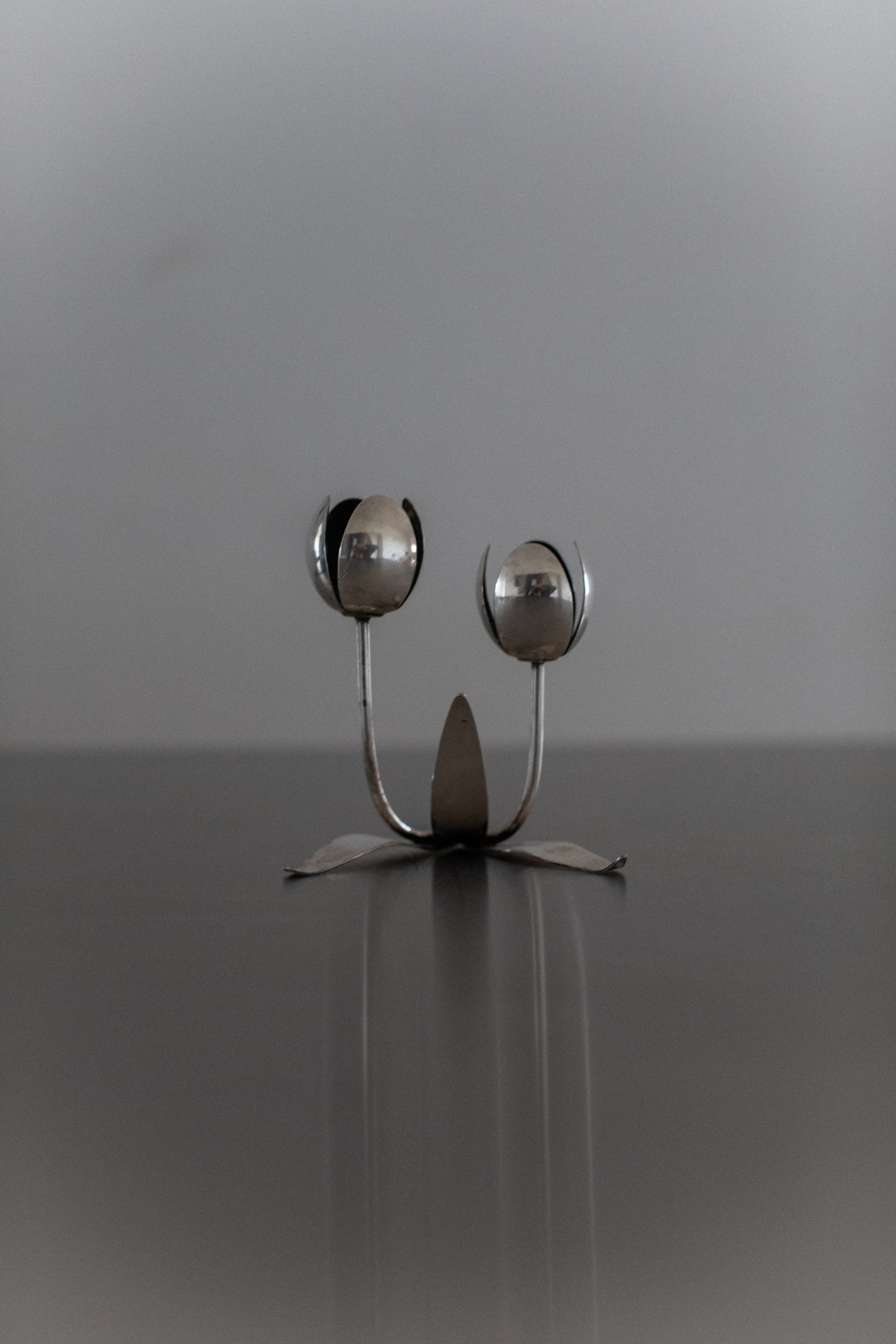 Silverplated Tulip Candleholder