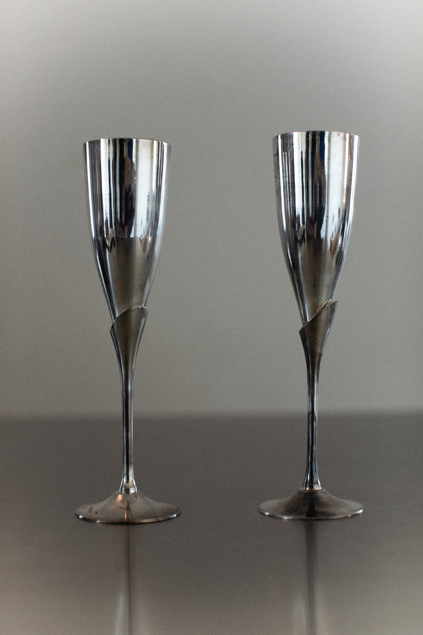 Steel Champagne Glass