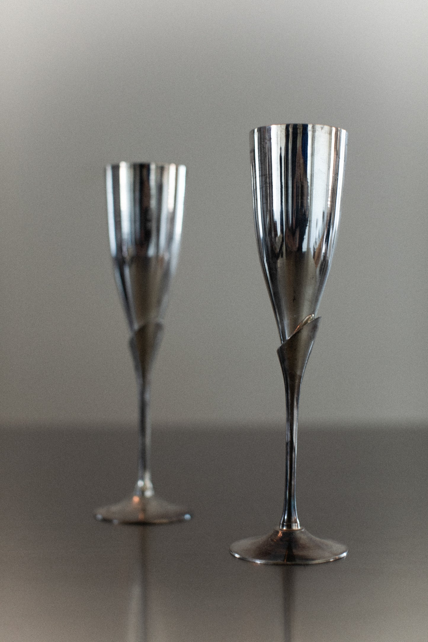 Steel Champagne Glass