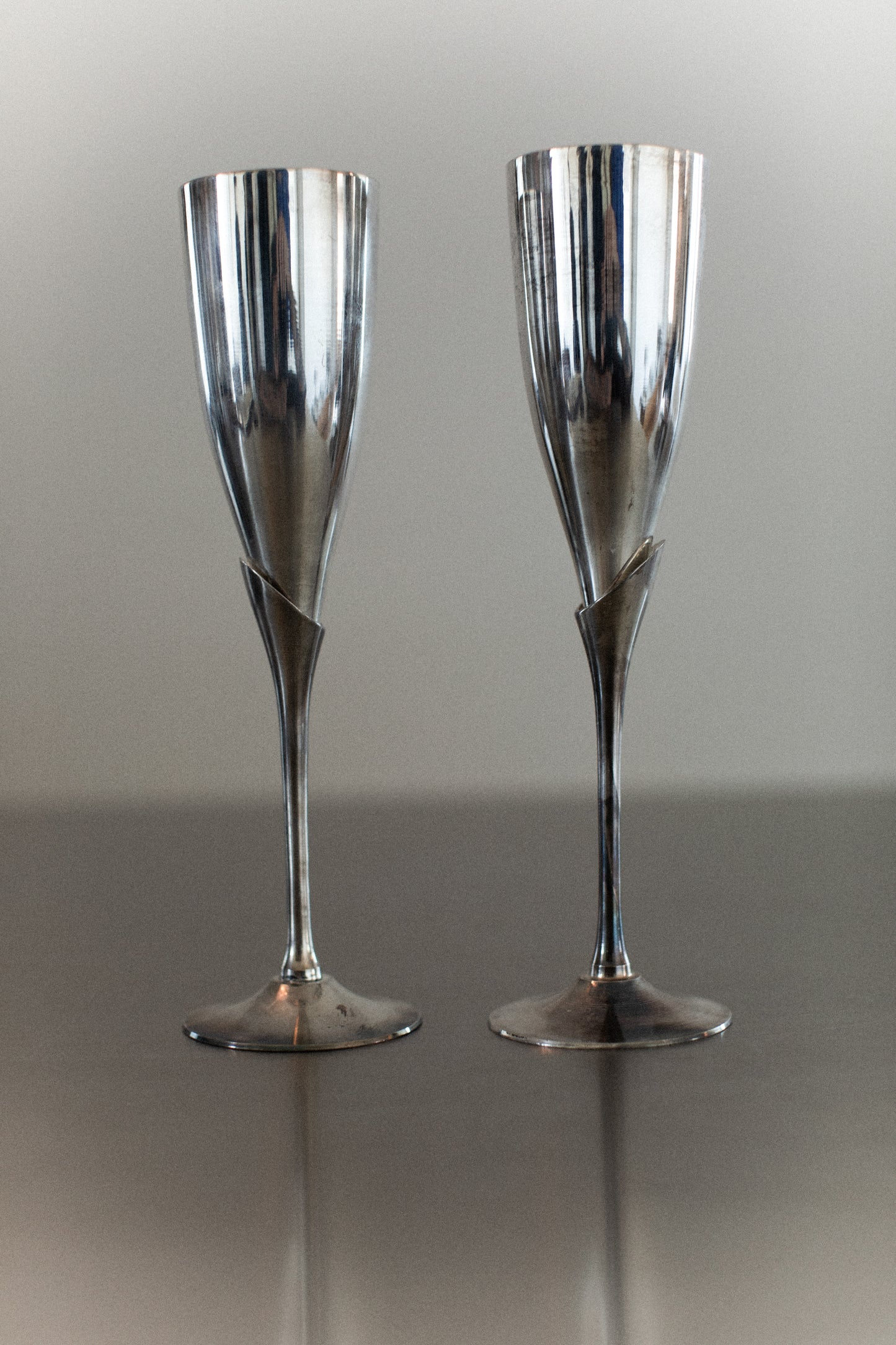 Steel Champagne Glass