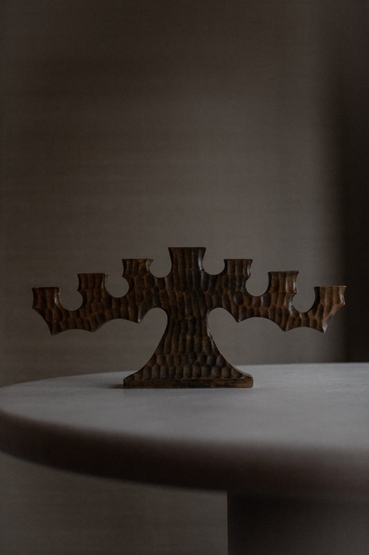 Wooden Candlestick