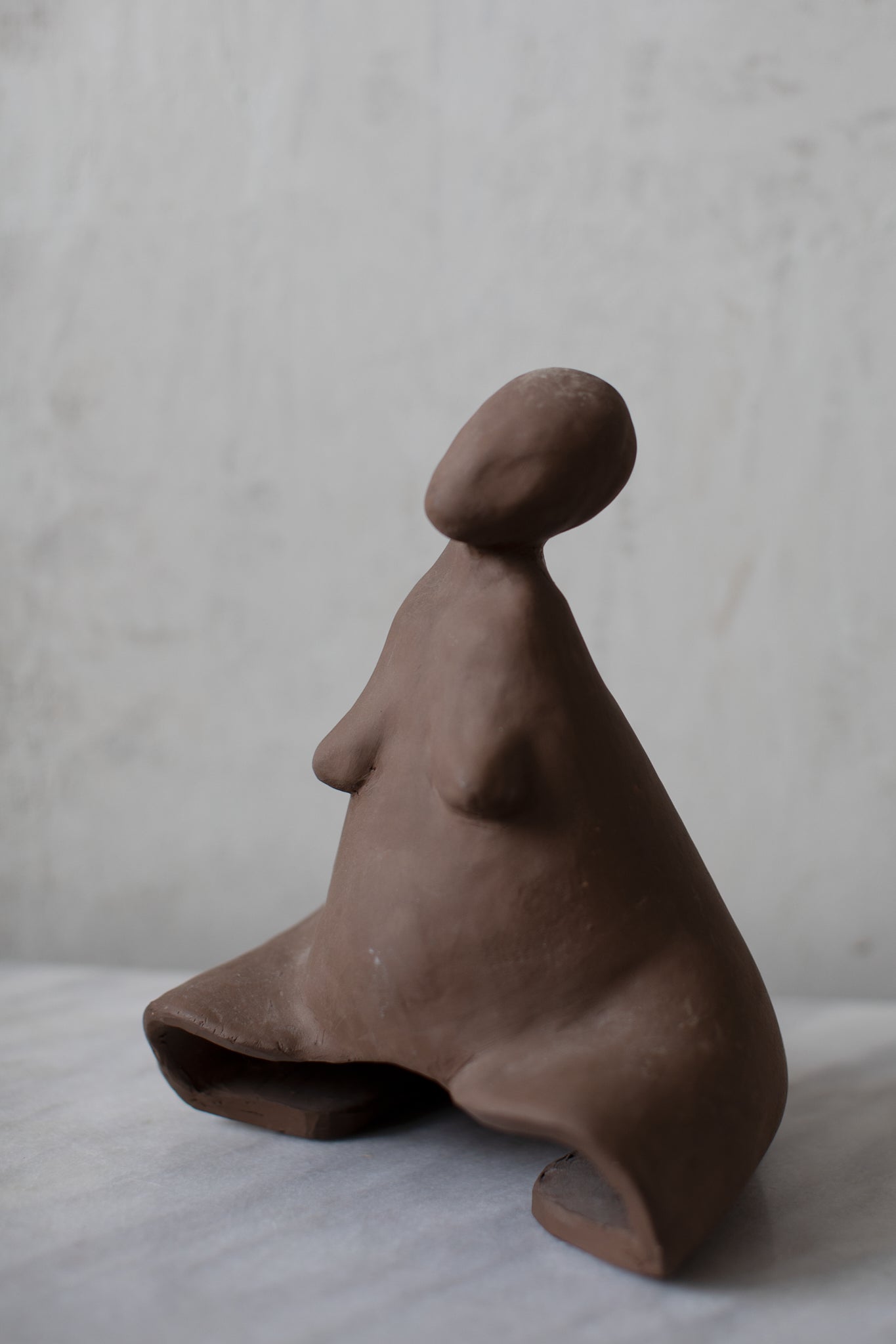 Brown Ceramic Sculpture