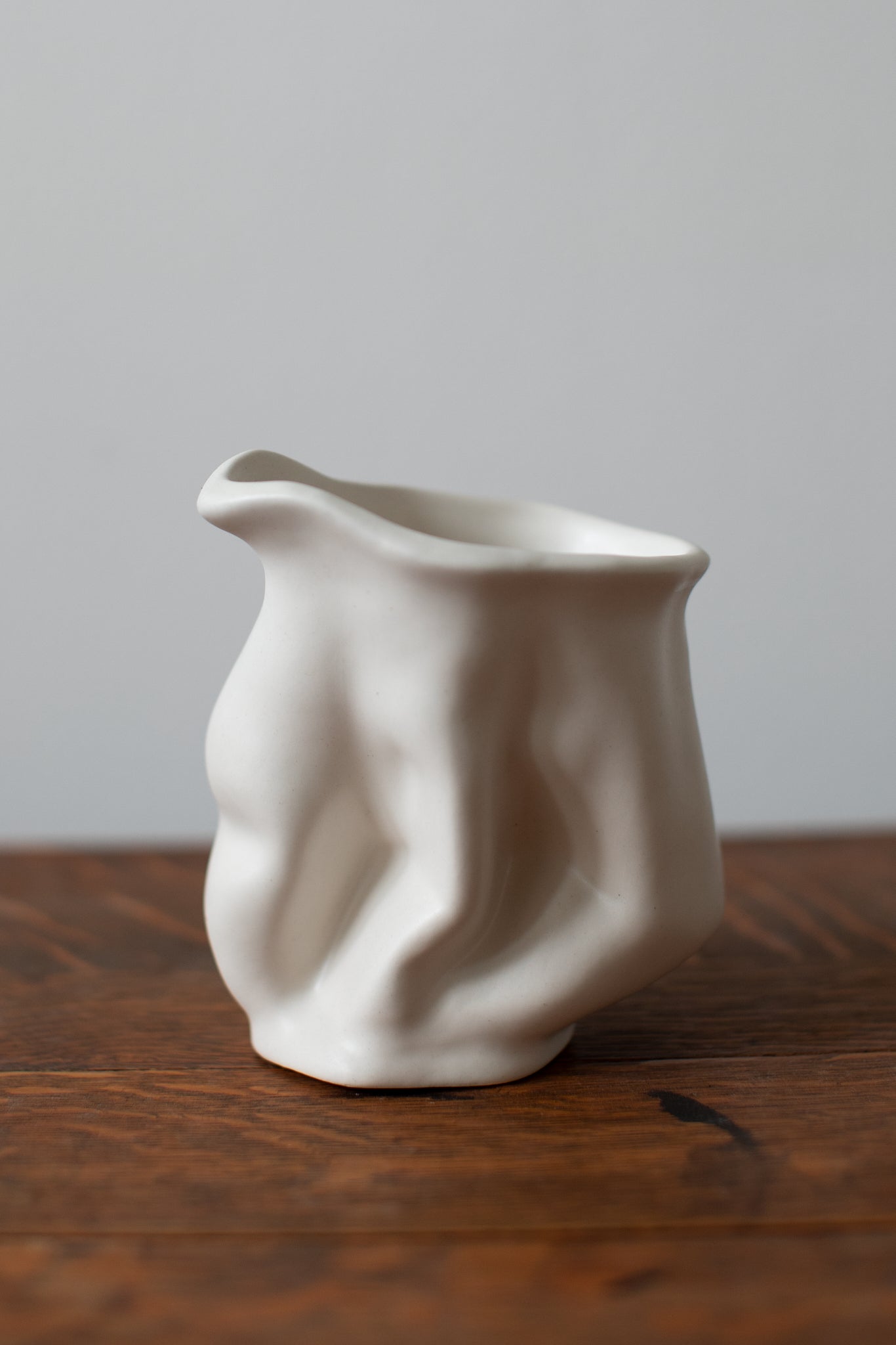 white vintage ceramic vase