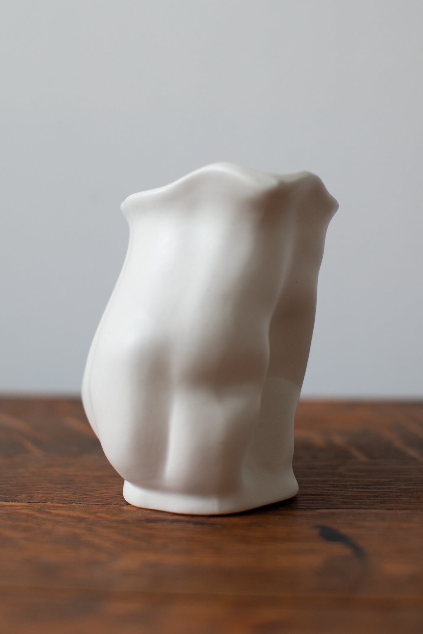 white vintage ceramic vase