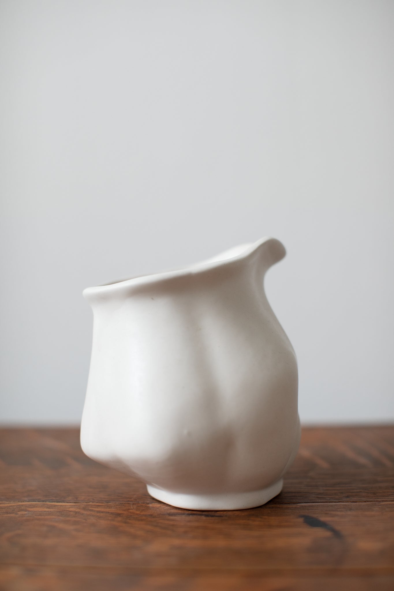 white vintage ceramic vase