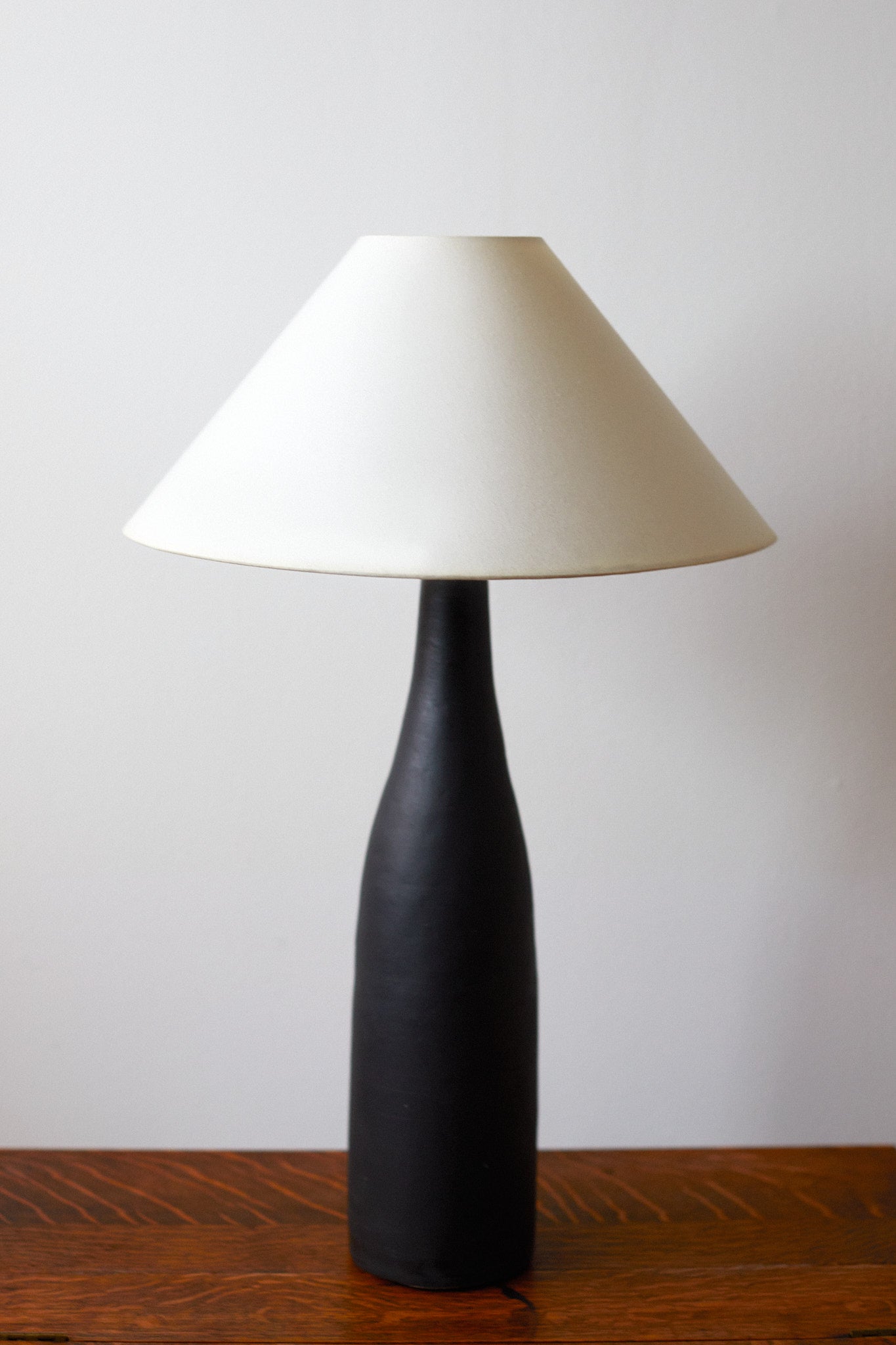 Black vintage ceramic lamp base