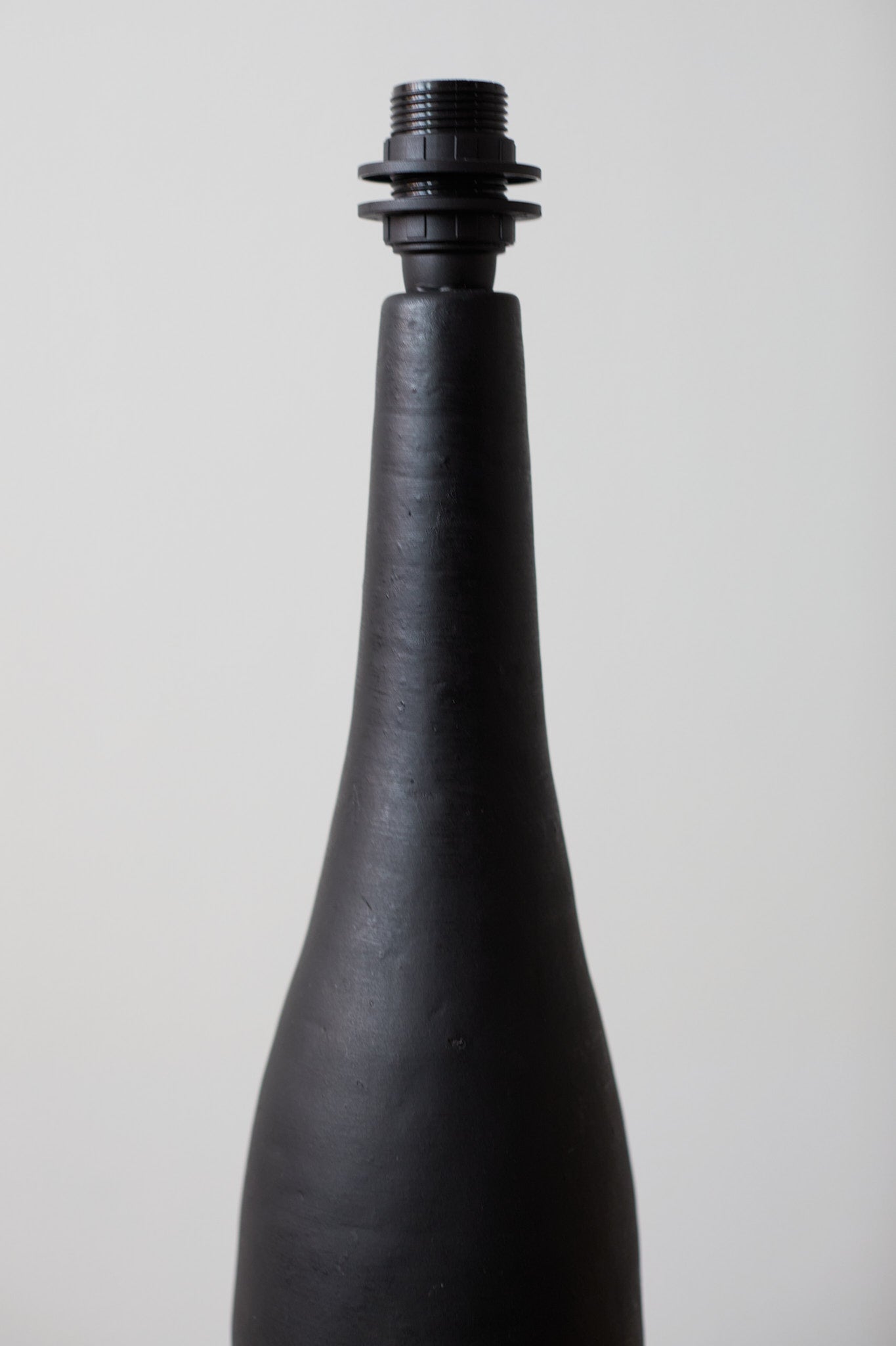 Black vintage ceramic lamp base