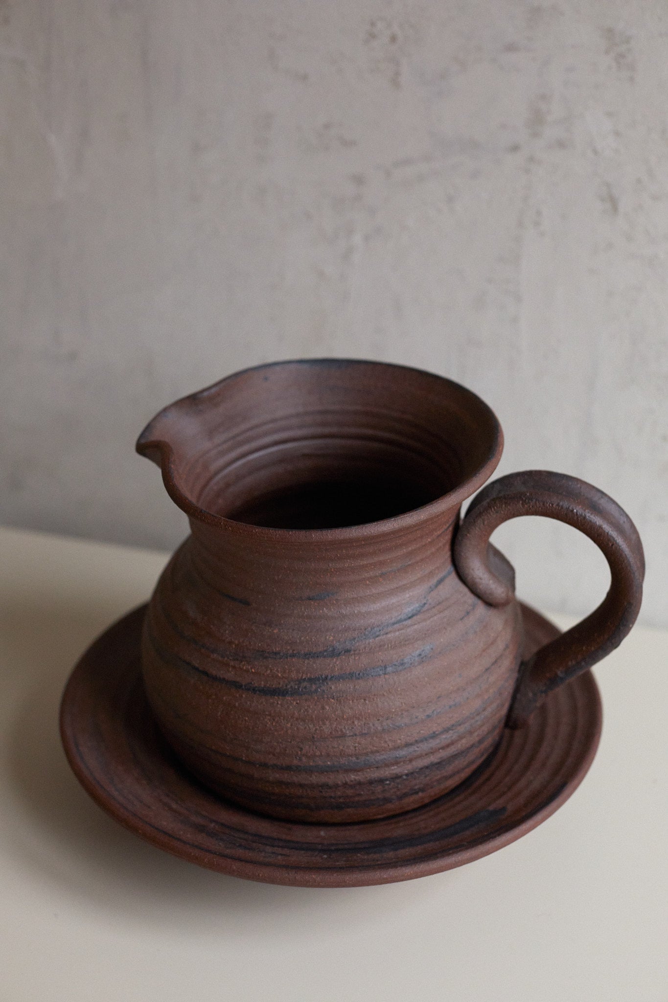 vintage ceramic pitcher and bowl