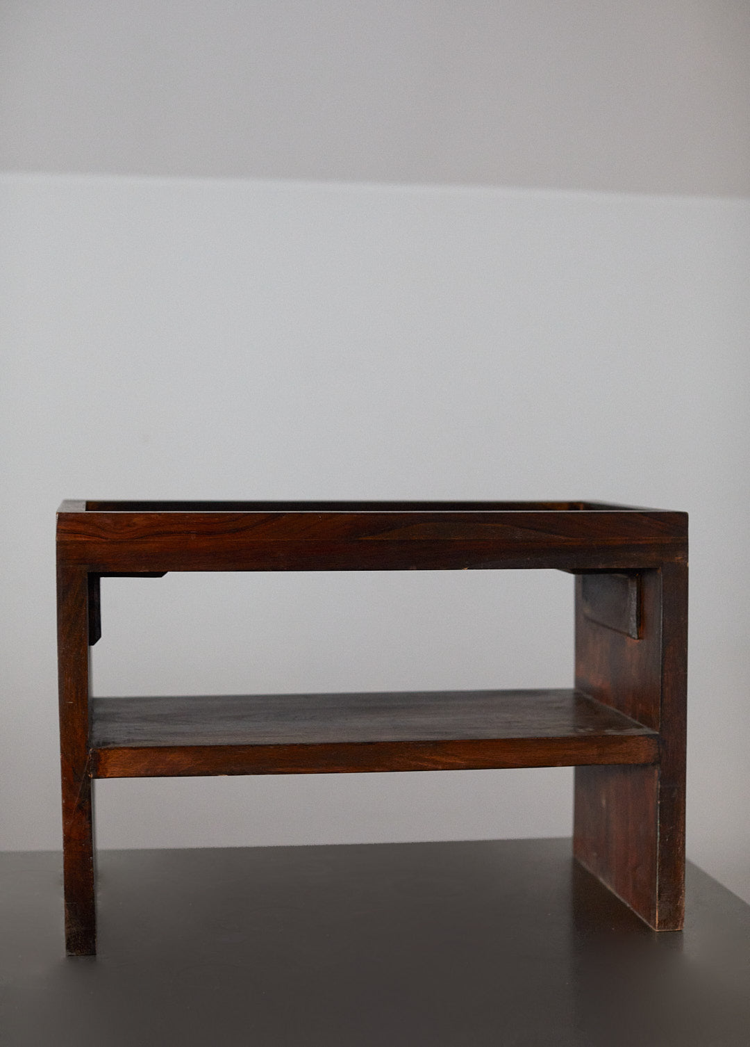 Vintage brutalist sideboard or bench in wood