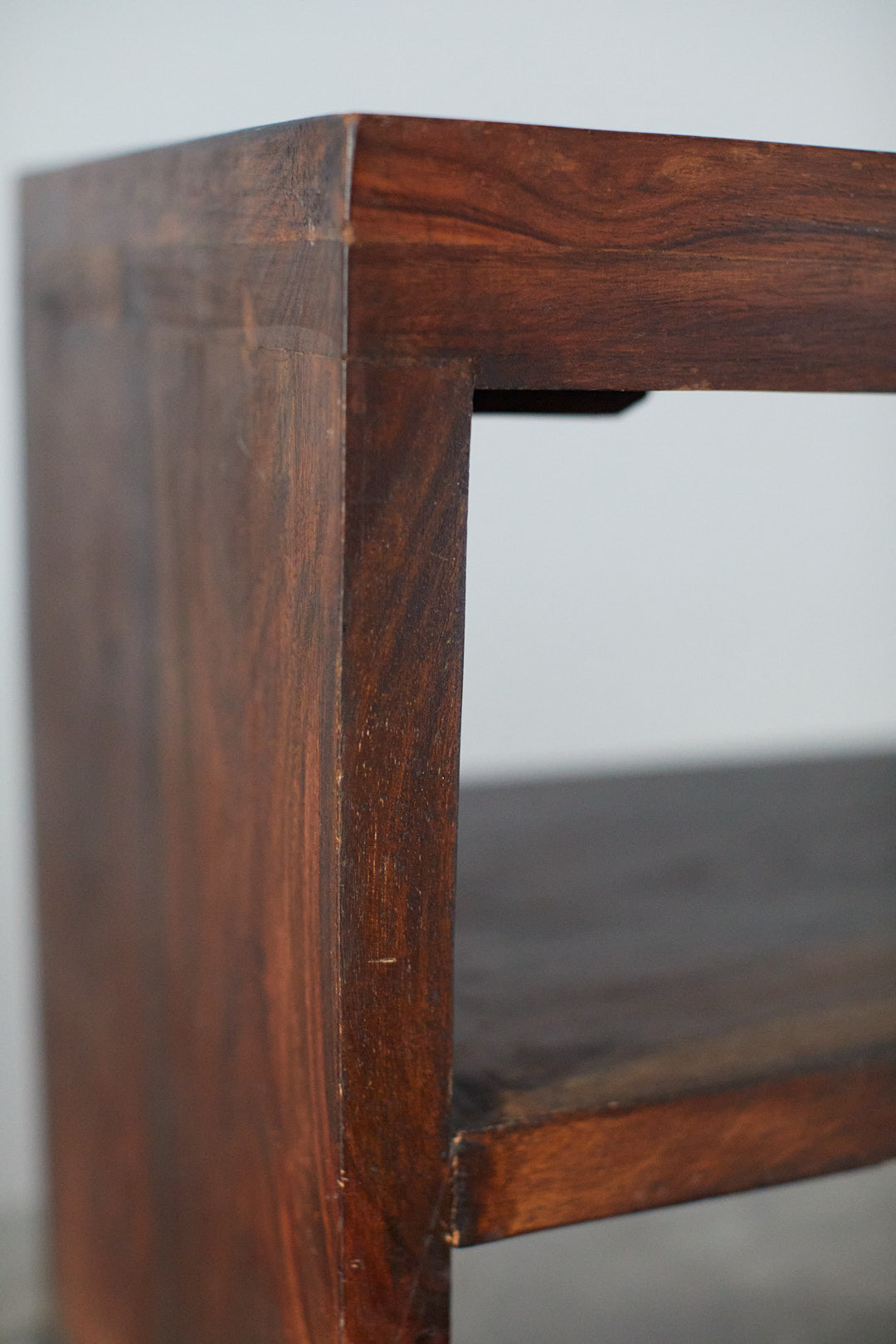 Vintage brutalist sideboard or bench in wood