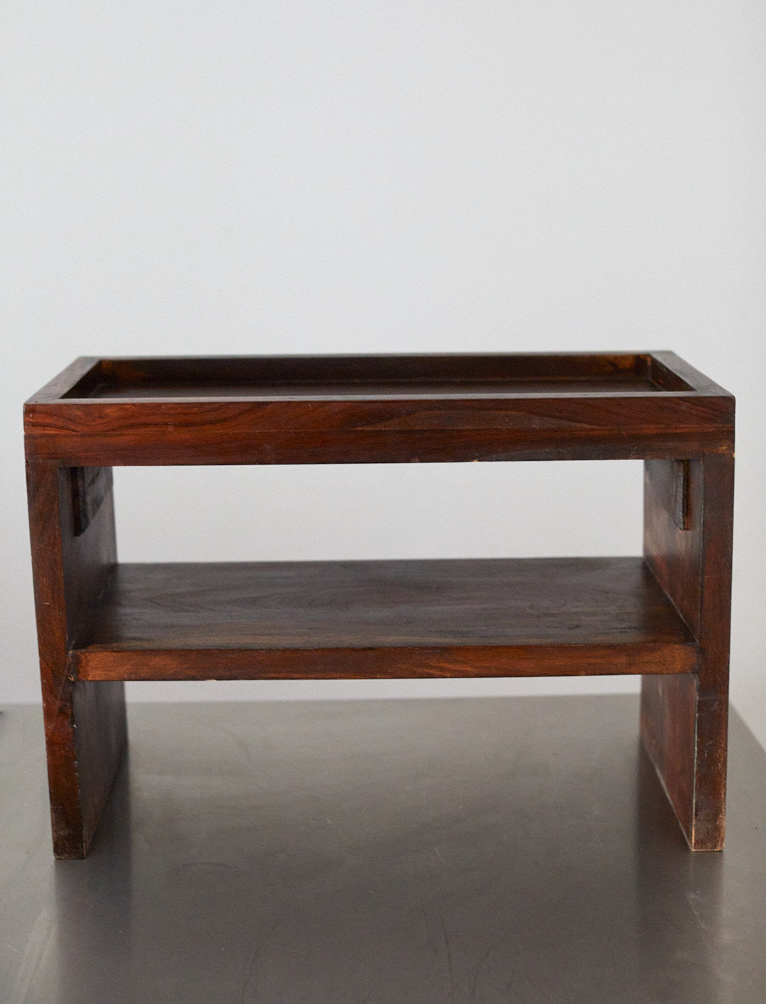 Vintage brutalist sideboard or bench in wood