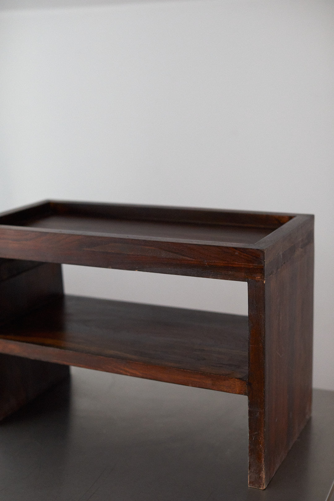 Vintage brutalist sideboard or bench in wood