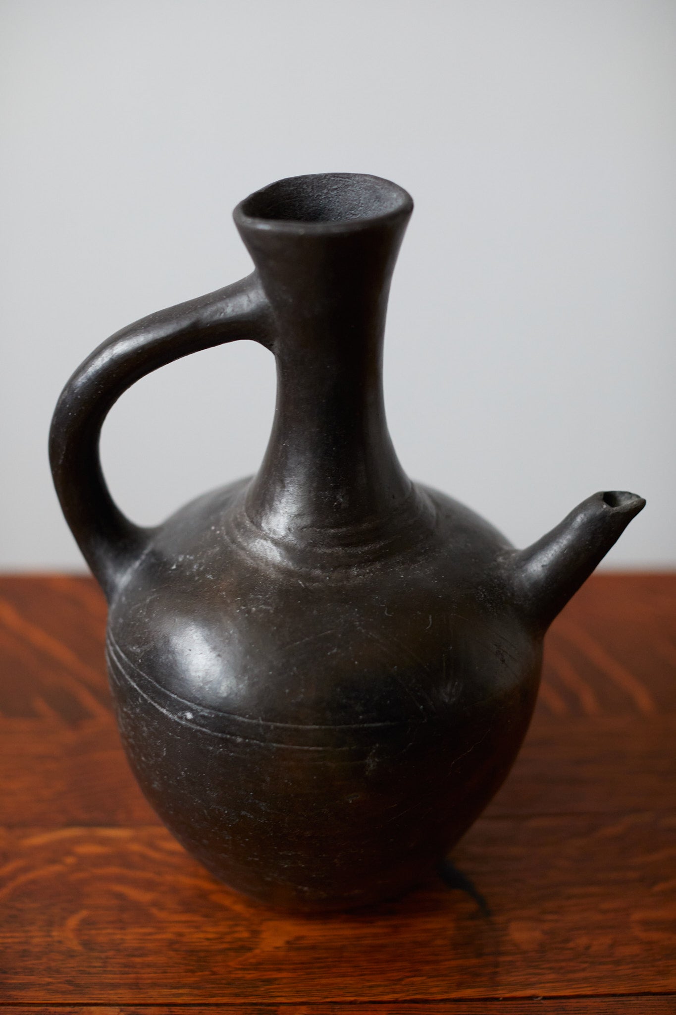 Vintage ceramic teapot from ethiopia