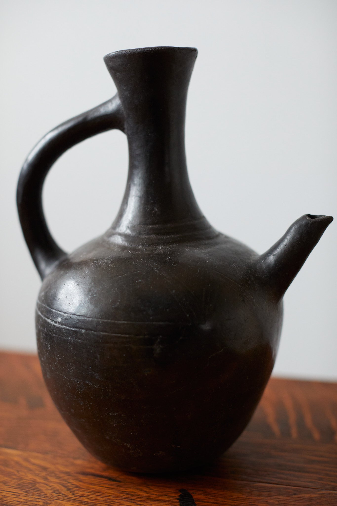 Vintage ceramic teapot from ethiopia